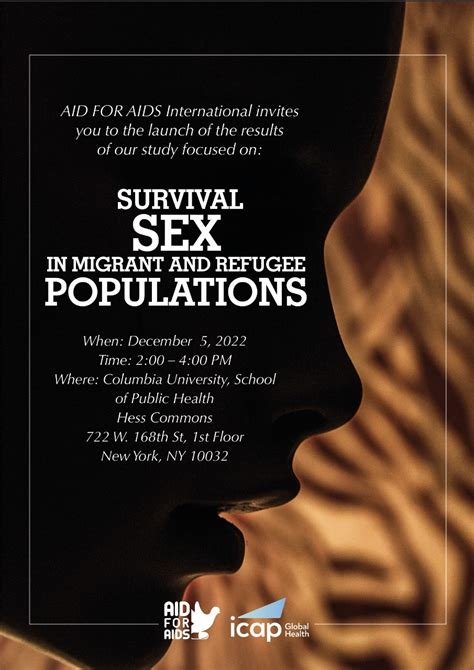 Aid For Aids Releases Study On Survival Sex In Migrantrefugee