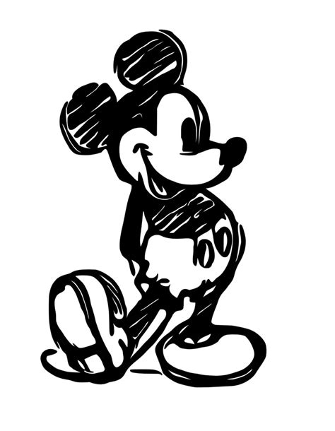 Walt Disney Und Mickey Mouse Silhouette