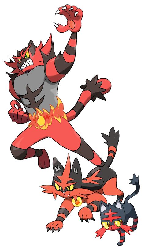 725 727 Litten Evolution By Torathor On Deviantart