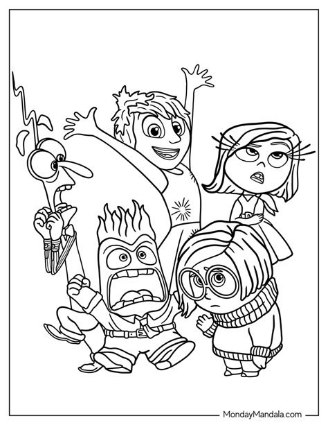 Pixar Coloring Pages Free Pdf Printables In Disney Coloring