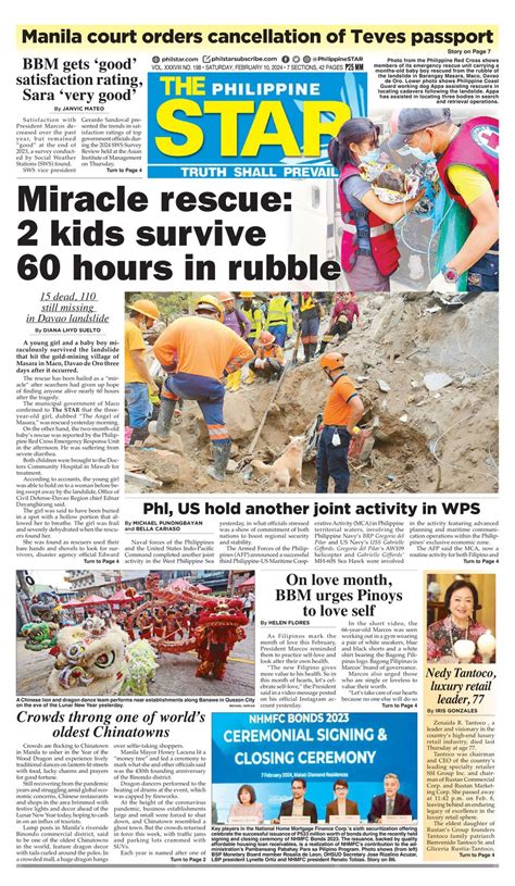 Get Digital Access To The Philippine Star February 10 2024 Issue