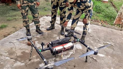 Border Security Force Recovers 23 Kg Drugs Dropped By Drone Near