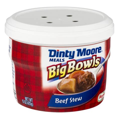 Dinty Moore Beef Stew Big Bowls 15 Oz Microwave Bowl