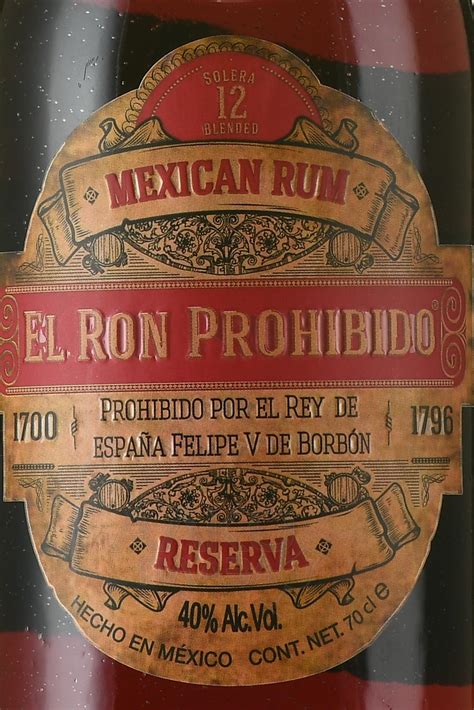 Ron Prohibido Reserva 12 - купить ром Проибидо Ресерва 12 лет 0.75 л - цена