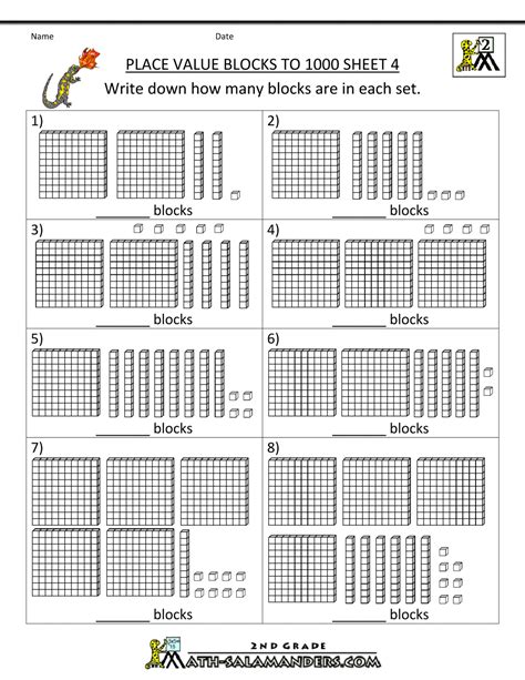 Place Value Blocks With 3 Digit Number Place Value Blocks Place