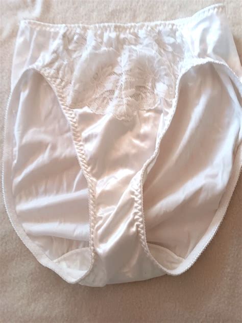 Vintage Panties Olga Shiny Liquid Satin High Cut Gem