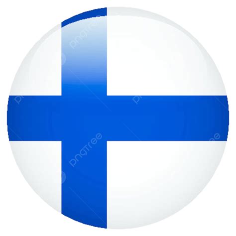 Finlandia Bandera Brillante Botón Pulsador Global Vector Png Global