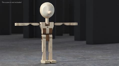 T-Pose Raw Wooden Character 3D Model $39 - .3ds .blend .c4d .fbx .max ...