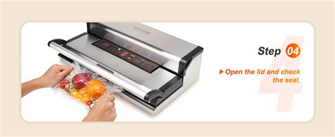 VEVOR Vacuum Sealer Machine, 95Kpa 350W Powerful Dual Pump and Dual ...