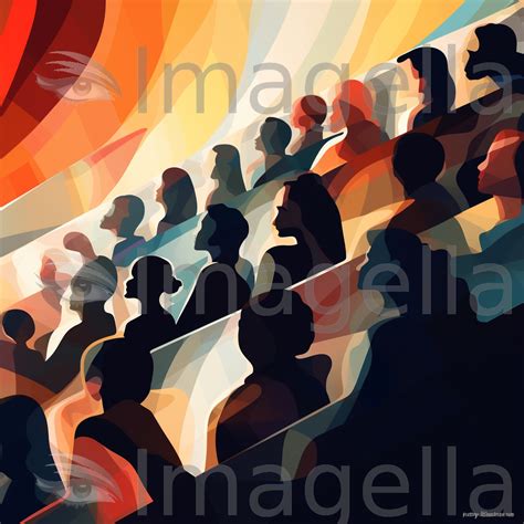 Audience Clipart in Chiaroscuro Art Style Illustration: 4K Vector & PNG ...