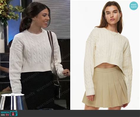 Kristina S Sweater Game Strong A Cozy Crop Top Twist On Gh Wornontv