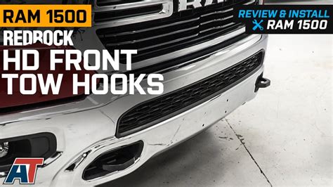 2019 2023 RAM 1500 RedRock HD Front Tow Hooks Black Review Install