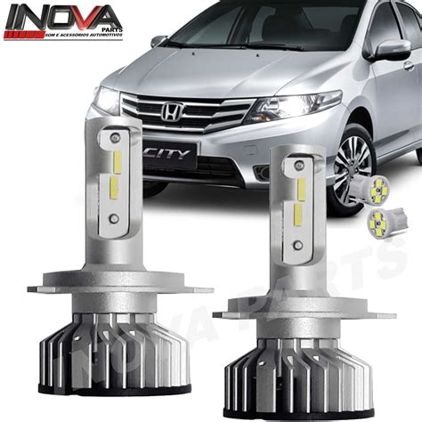 Lampada Ultra Led Xtreme Honda City A Farol Alto E Baixo