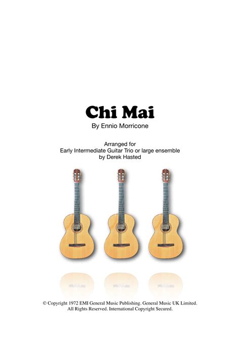 Chi Mai Arr Derek Hasted By Ennio Morricone Sheet Music For Guitar