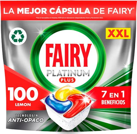 Fairy Platinum Plus Todo En Uno Pastillas Lavavajillas 100 Capsulas