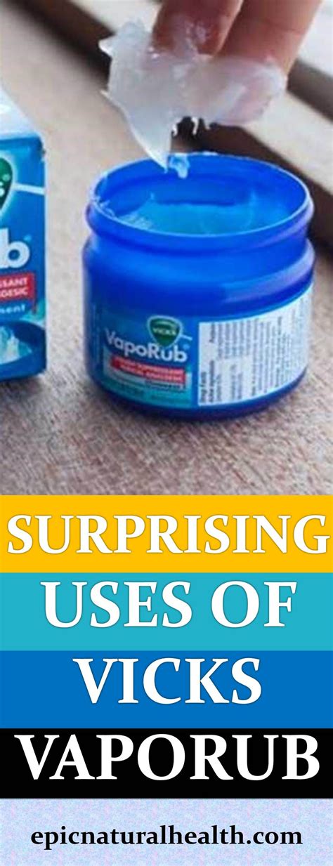 SURPRISING USES AND HEALTH BENEFITS OF VICKS VAPORUB Motivation