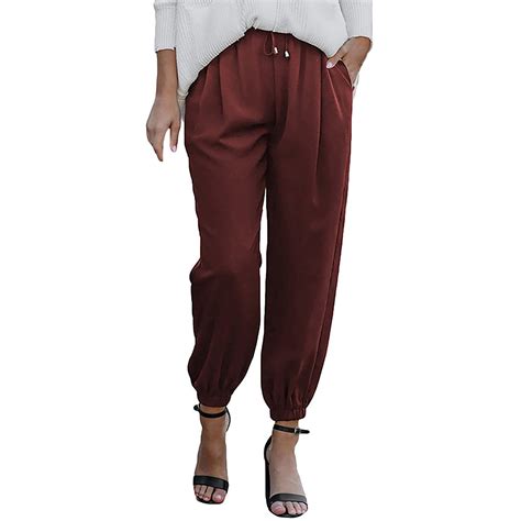 Nsendm Summer Pants For Women Casual Women S Boho Elastic High