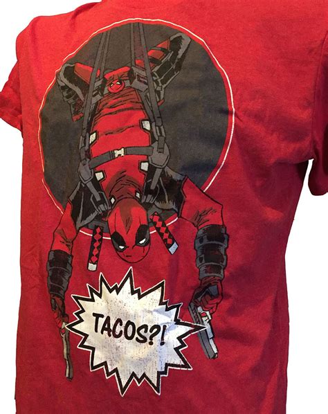 Loot Crate Marvel Deadpool Tacos T Shirt Licensed Brand New