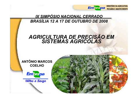 Pdf Agricultura De Precis O Em Sistemas Agr Colassimposio Cpac