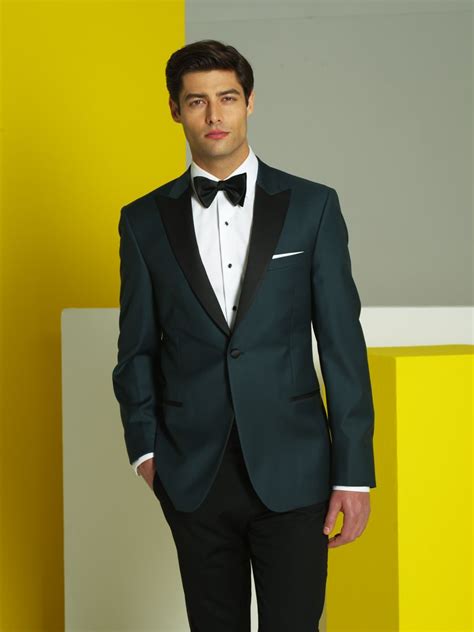 Ike Behar Cooper Hunter Green Peak Tuxedo Green Wedding Suit Wedding