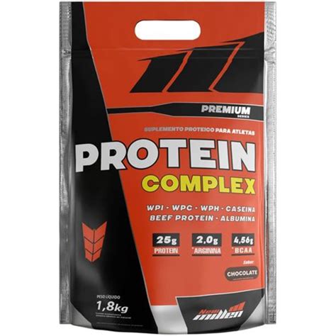 Kit 5x Protein Complex Premium 1800g Refil Chocolate New Millen