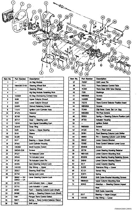 Ford F 150 Steering Column Diagram