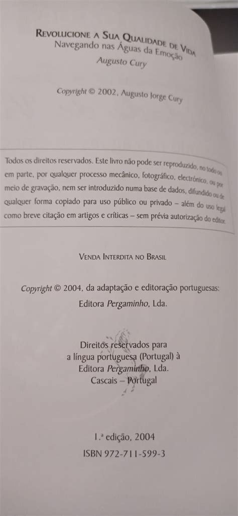 Revolucione a sua Qualidade de Vida Augusto Cury Navegando nas águas d