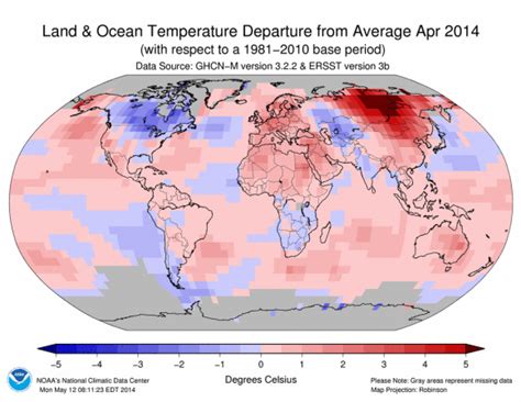 April Tied With Warmest On Record Or Second Warmest Earth