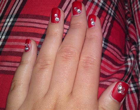 Red bling nails by Blackday90 on DeviantArt