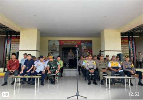 Polres Bolmong Gelar Apel Pasukan Operasi Mantap Brata Samrat 2024