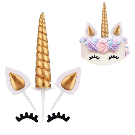 Buy Patpat Cps Unicorn Cake Topper Handmade Gold Birthday Cake Topper