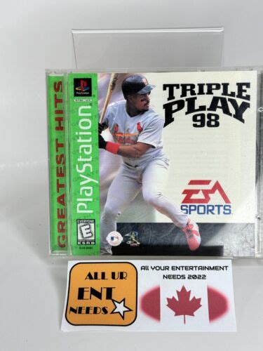 Triple Play 98 Sony Playstation 1 1997 Ps1 Complete Cib Vg