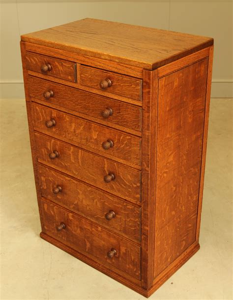 An Early 20th Century Solid Oak Printers Chest