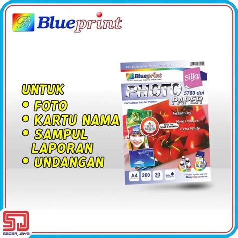 Blueprint Silky Photo Paper A4 260 Gsm Kertas Foto Doff Matte Tebal