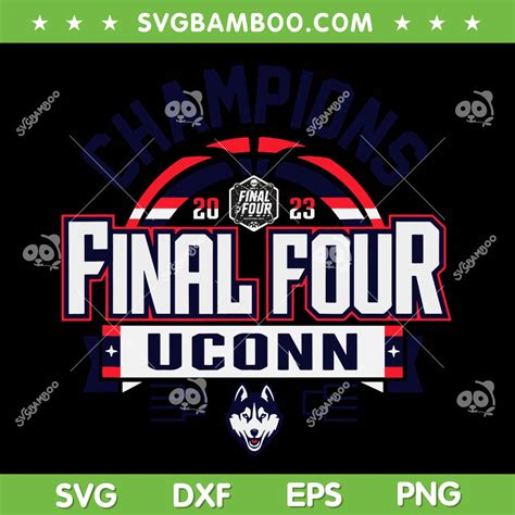 Uconn Huskies National Championship 2023 SVG