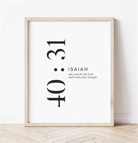 Isaiah 40:31 Wall Art, Handwritten Bible Verse Art, Scripture Wall Art ...