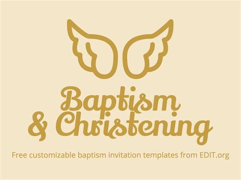 Free Baptism Invitation Templates