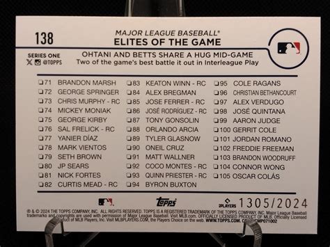 Topps Series Elites Of The Game Gold