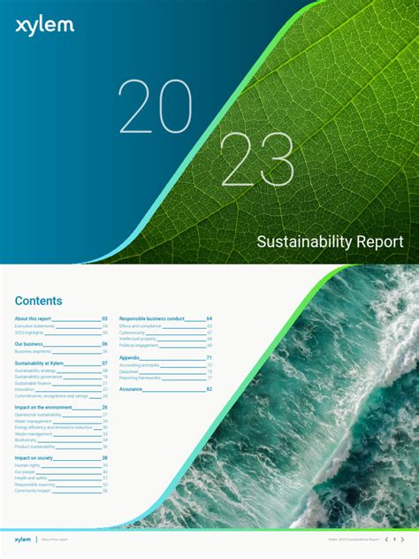 Xylem 2023 Sustainability Report Pdf Sustainability Wash