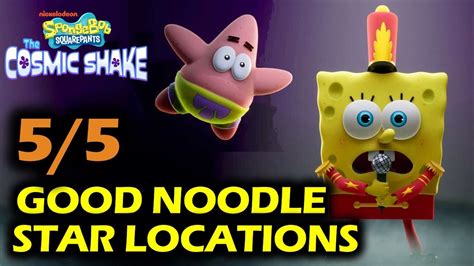 All Good Noodle Stars Locations In Halloween Rock Bottom Spongebob