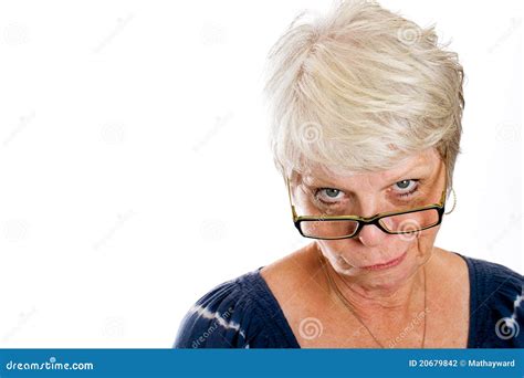 Skeptical Woman Stock Photo Image Of Mature Wisdom 20679842