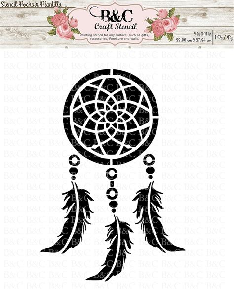 Dream Catcher Boho Native Stencil For Craft And Home Decoration Amazon