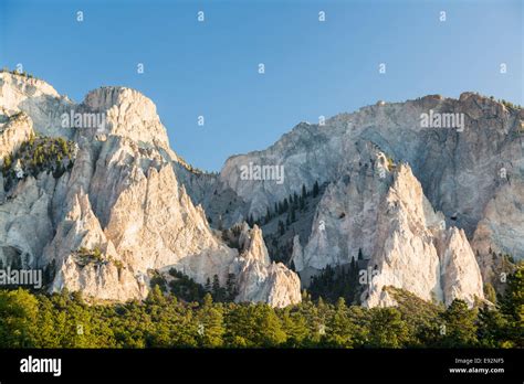 Chalk Cliffs Of Mount Princeton Near Buena Vista Colorado Usa Stock