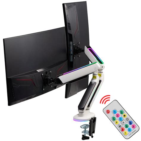 Avlt Rgb Lights Dual Monitor Arm Desk Mount Built In Modes