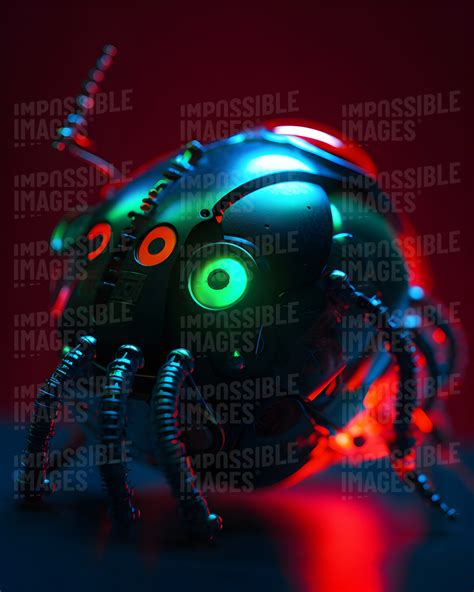 Robot ladybird - Impossible Images - Unique stock images for commercial