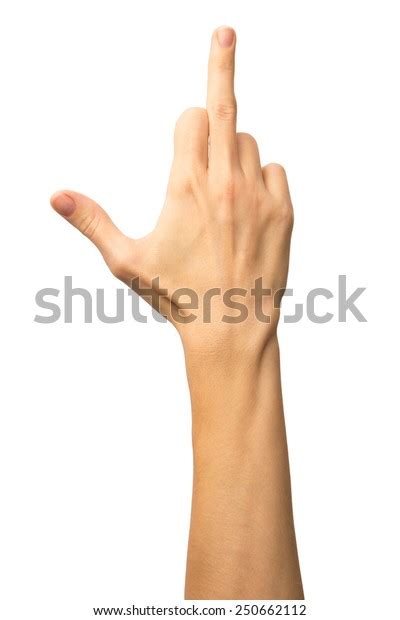 Fuck You Sign By Female Hand Stock Photo 250662112 Shutterstock