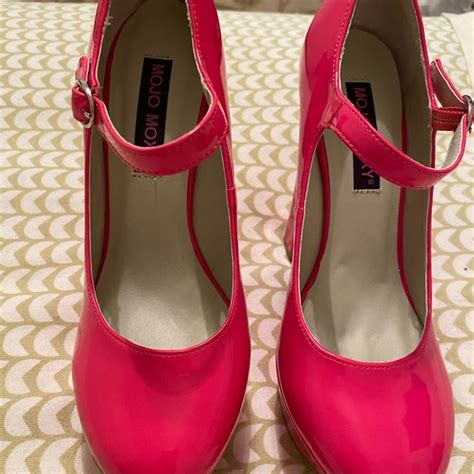 Miss Moxy Shoes Miss Moxy Platform Mary Janes Hot Pink Patent Leather Poshmark