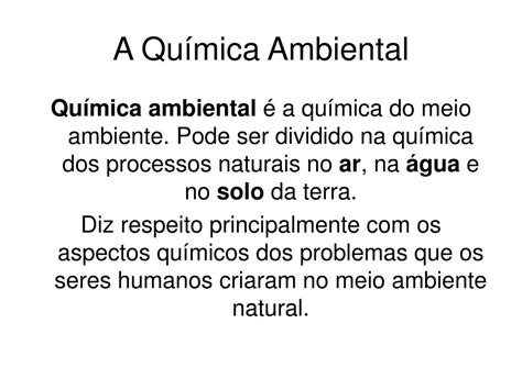 PPT - Química ambiental PowerPoint Presentation, free download - ID:859089
