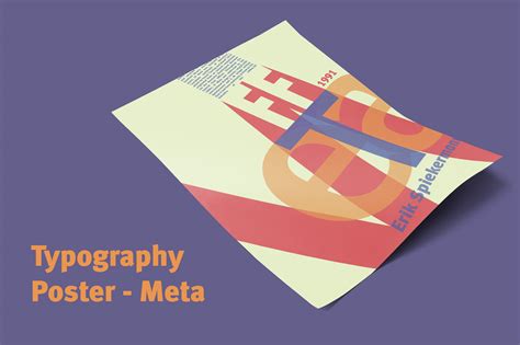 Typography Poster -Meta Font. on Behance