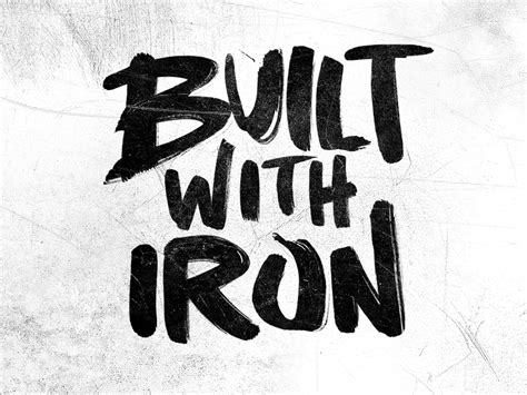 Built With Iron By Joshua Fortuna On Dribbble